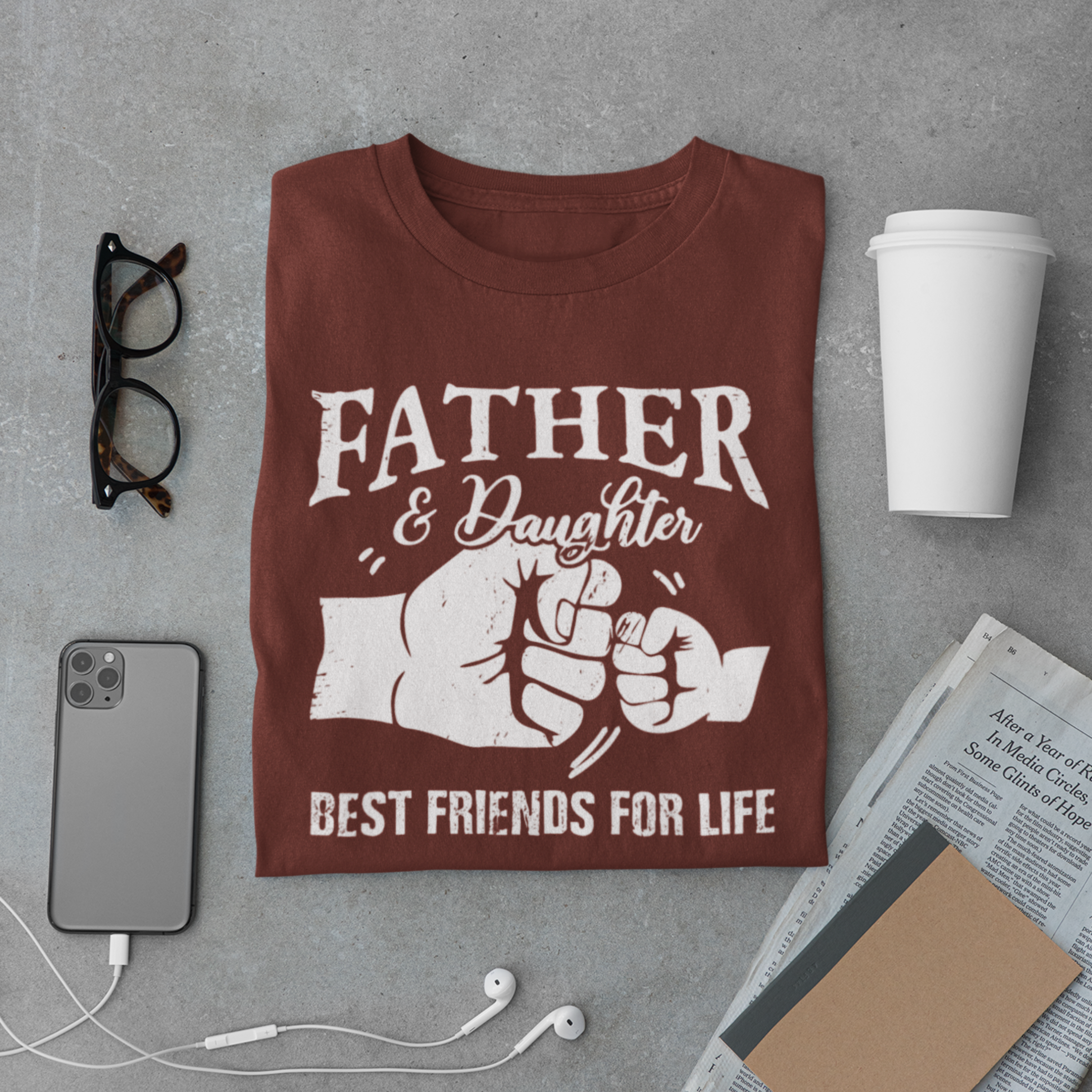 Father & Daughter T-Shirt – Best Friends for Life