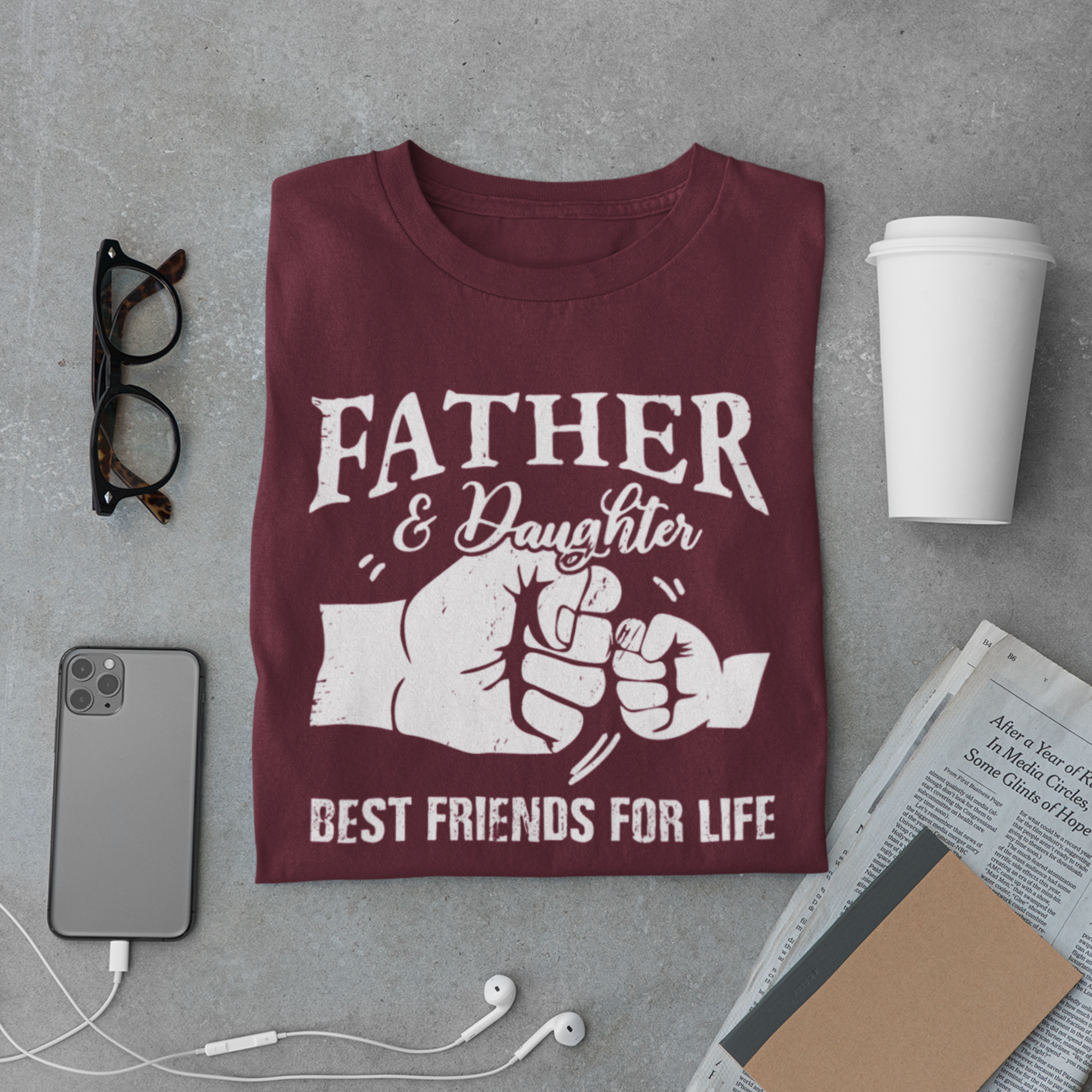 Father & Daughter T-Shirt – Best Friends for Life