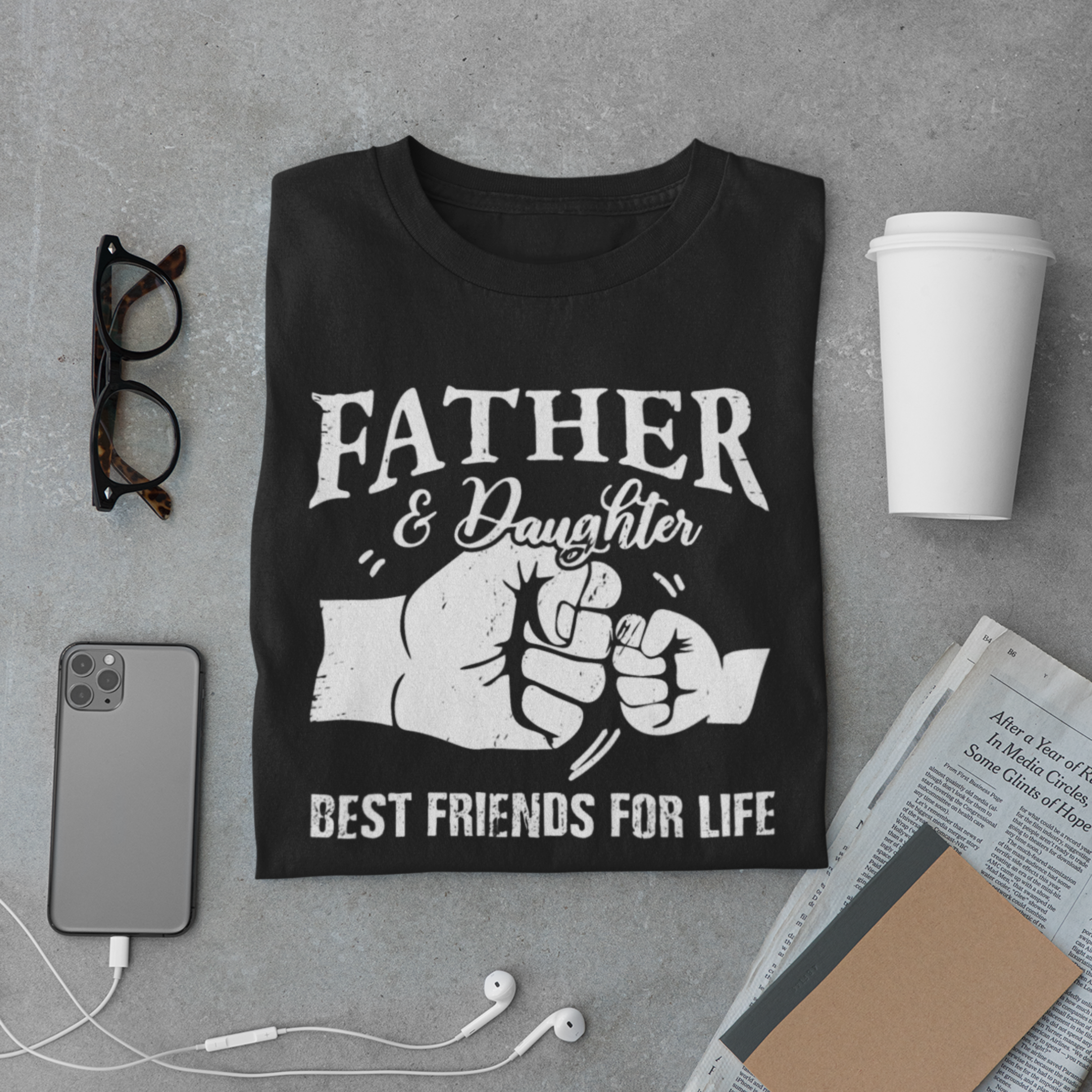 Father & Daughter T-Shirt – Best Friends for Life