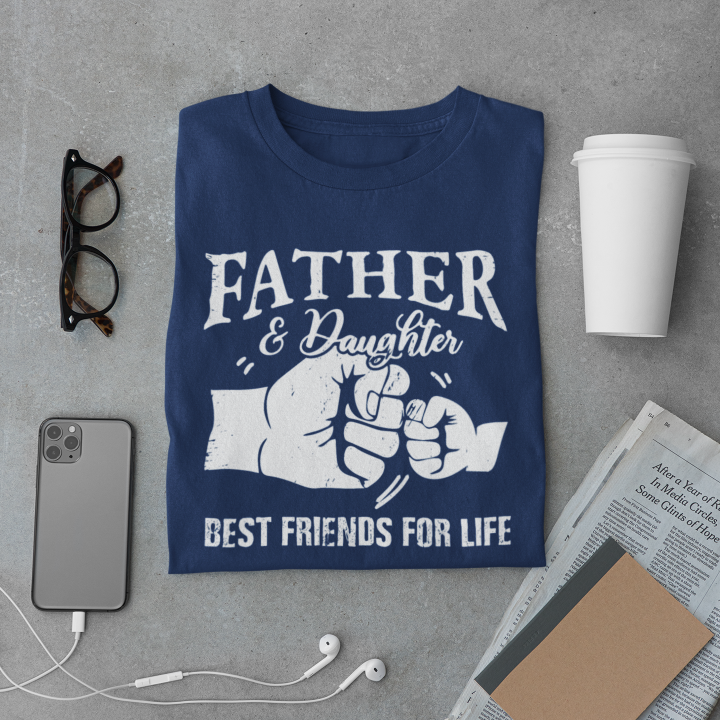 Father & Daughter T-Shirt – Best Friends for Life