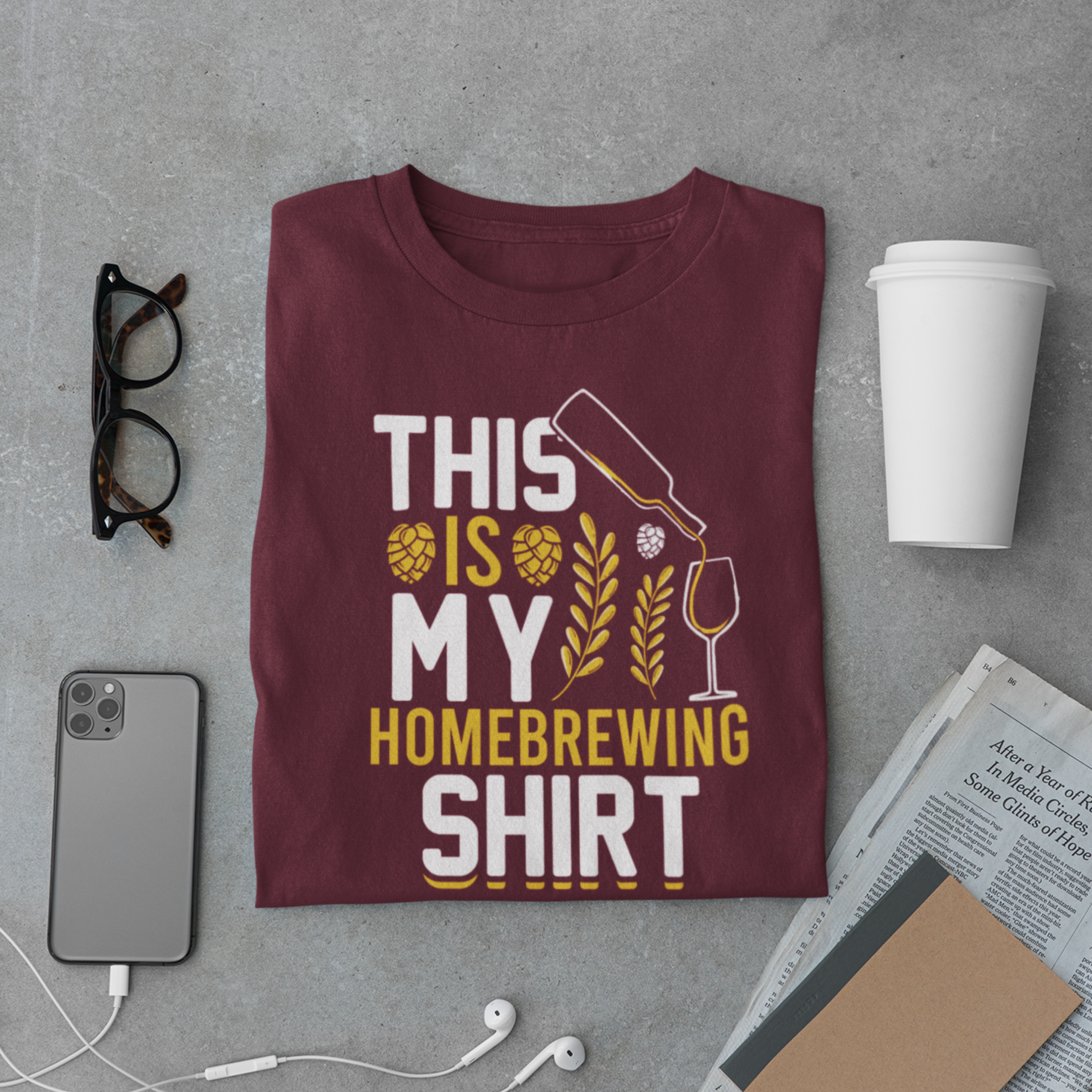 This Is My Homebrewing Shirt T-Shirt – Funny Craft Beer Brewing Tee