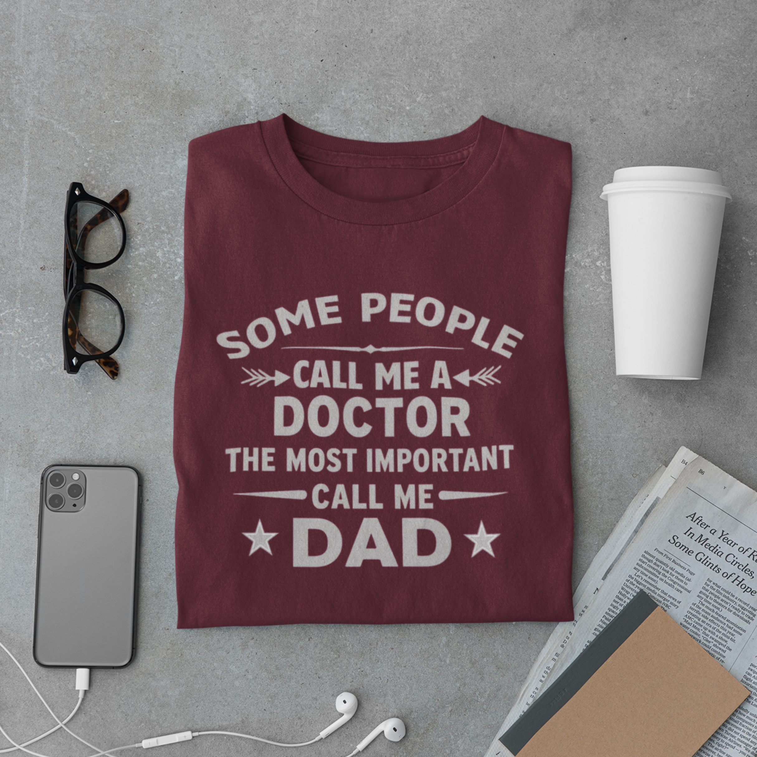 Doctor Dad T-Shirt – Gift for Father & Doctor