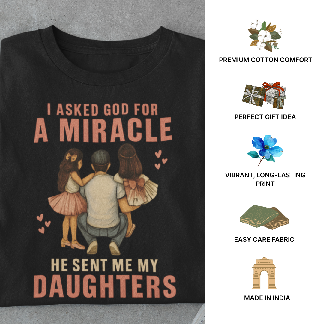 Miracle Daughter T-Shirt – Gift from God Quote