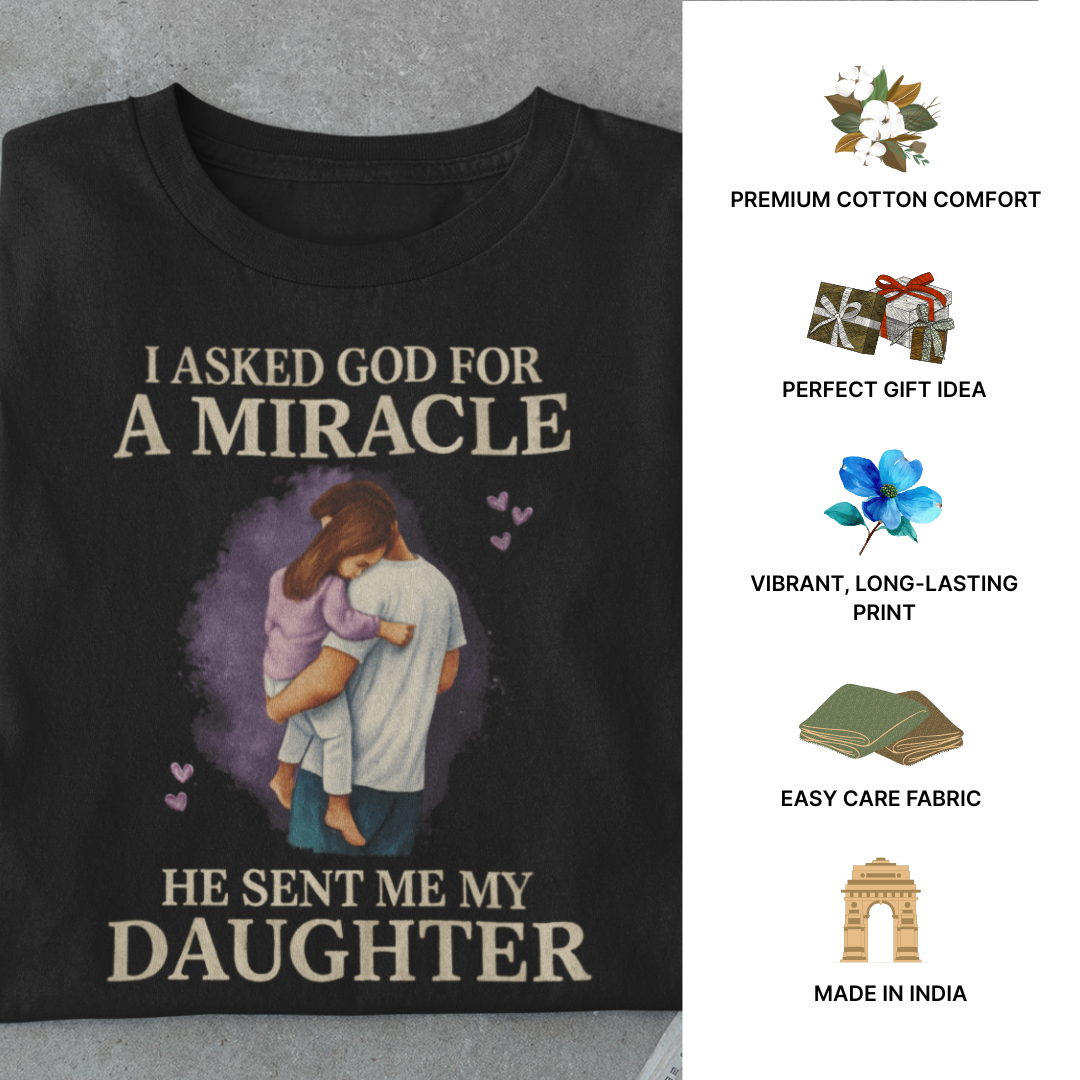 Miracle Daughters T-Shirt – Dad with Two Girls