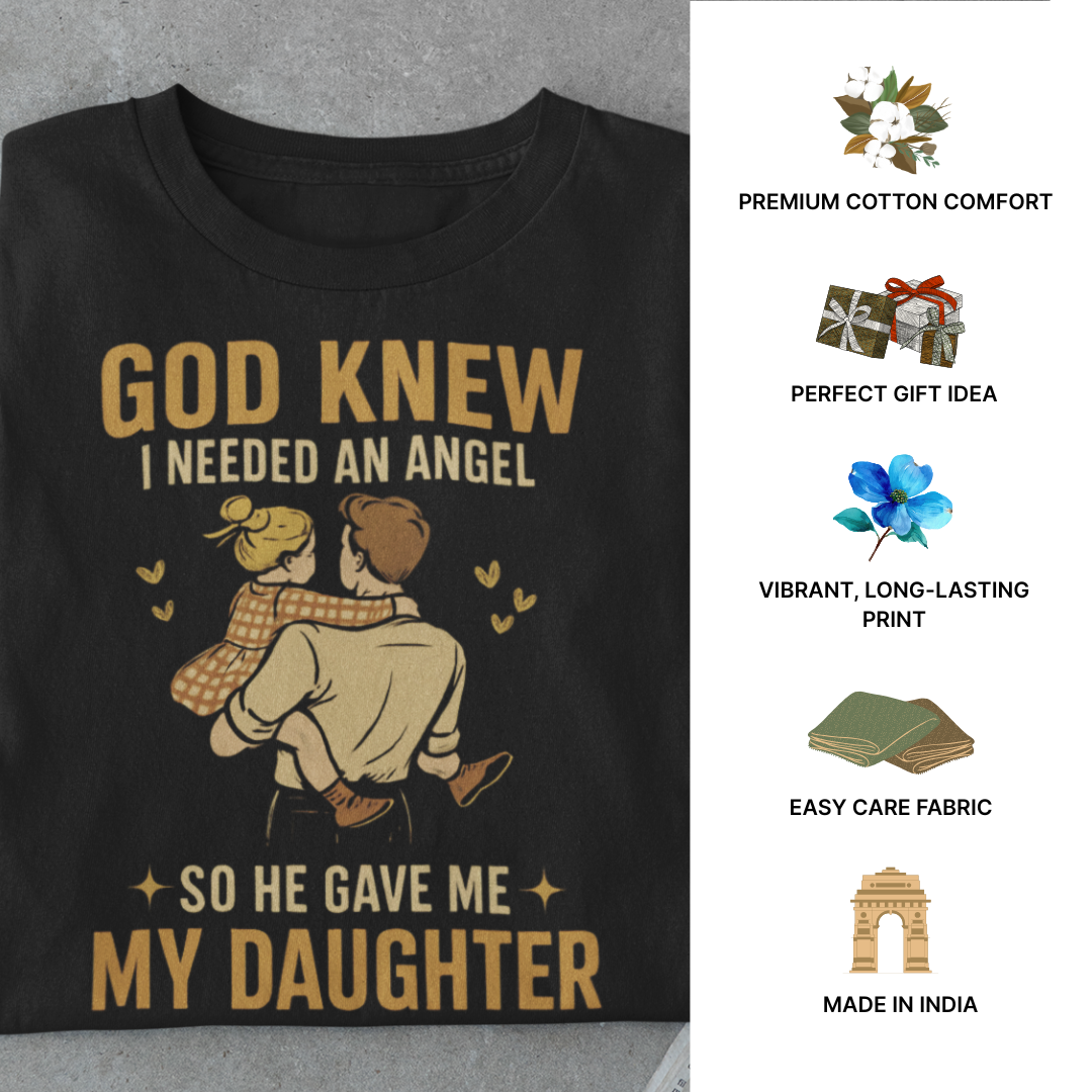 Angel Daughter T-Shirt – God’s Gift Quote