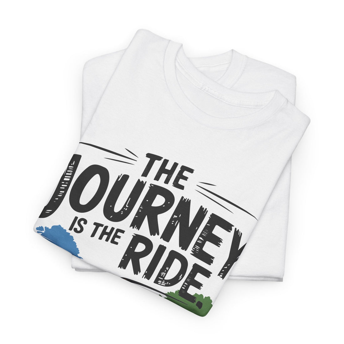 The journey is the ride-2 cycling tshirt