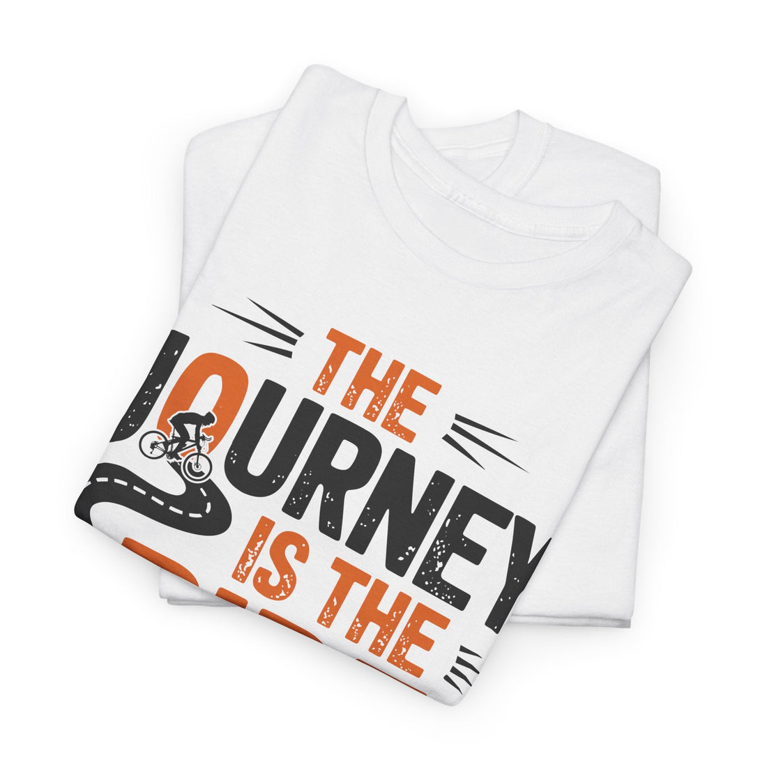 the journey is the ride cycling tshirt