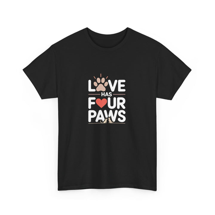 Love has four paws pets lover tshirt
