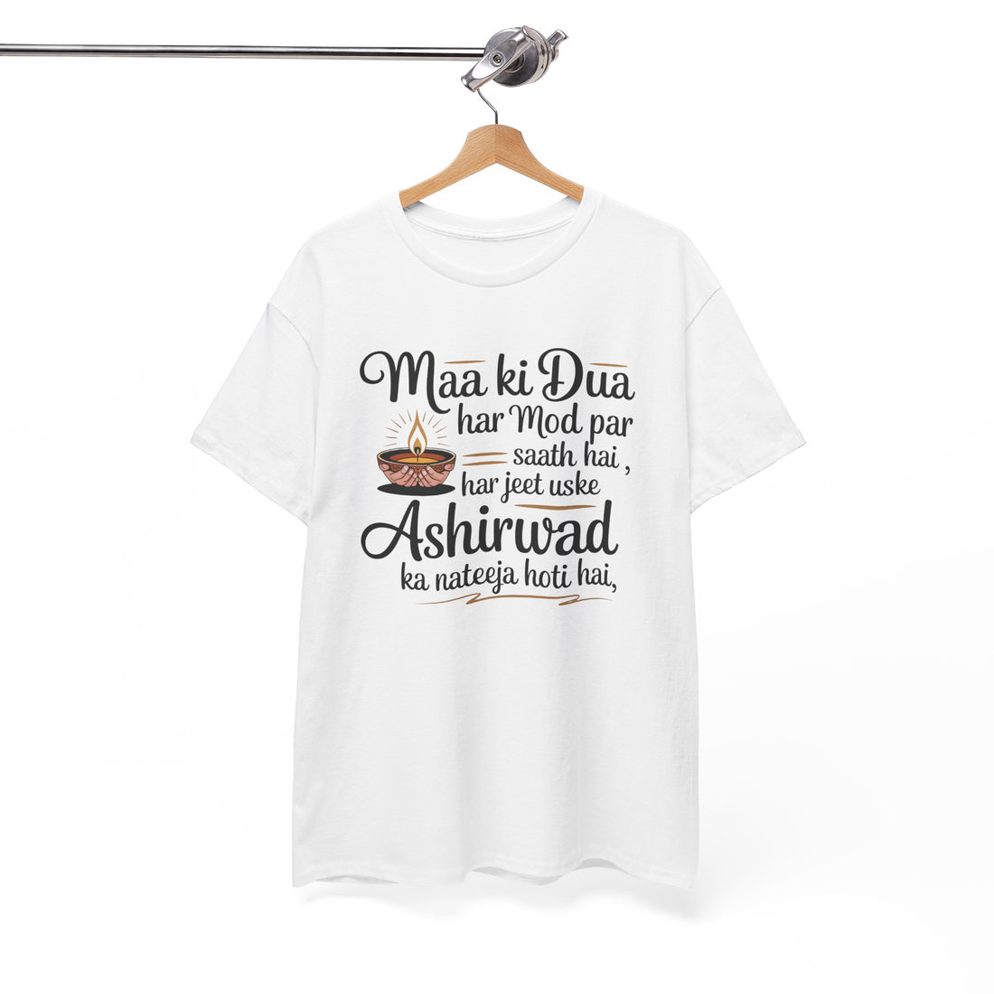 maa ki dua har mod par saath hai har jeet uske ashirwad ka nateeja hoti hai quoted tshirt