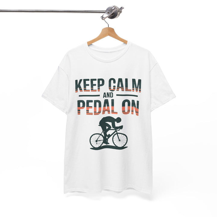 Keep Calm and Pedal ON cycling tshirt