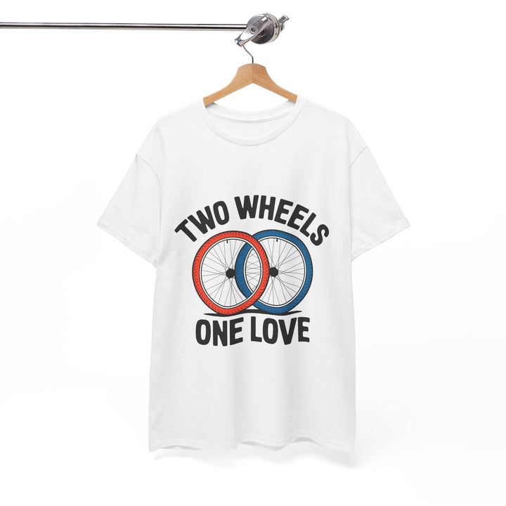 Two wheels one love Cycling tshirt