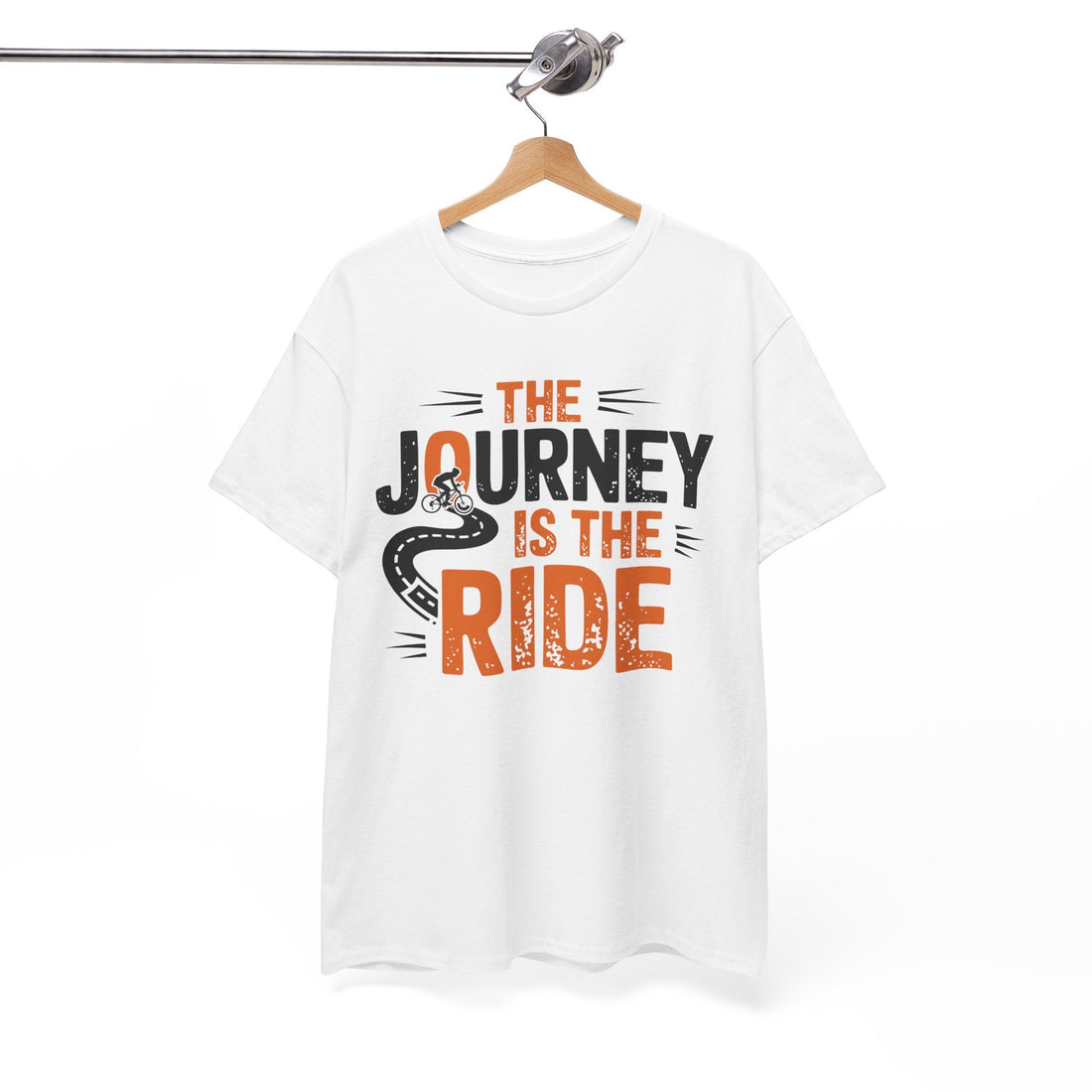 the journey is the ride cycling tshirt