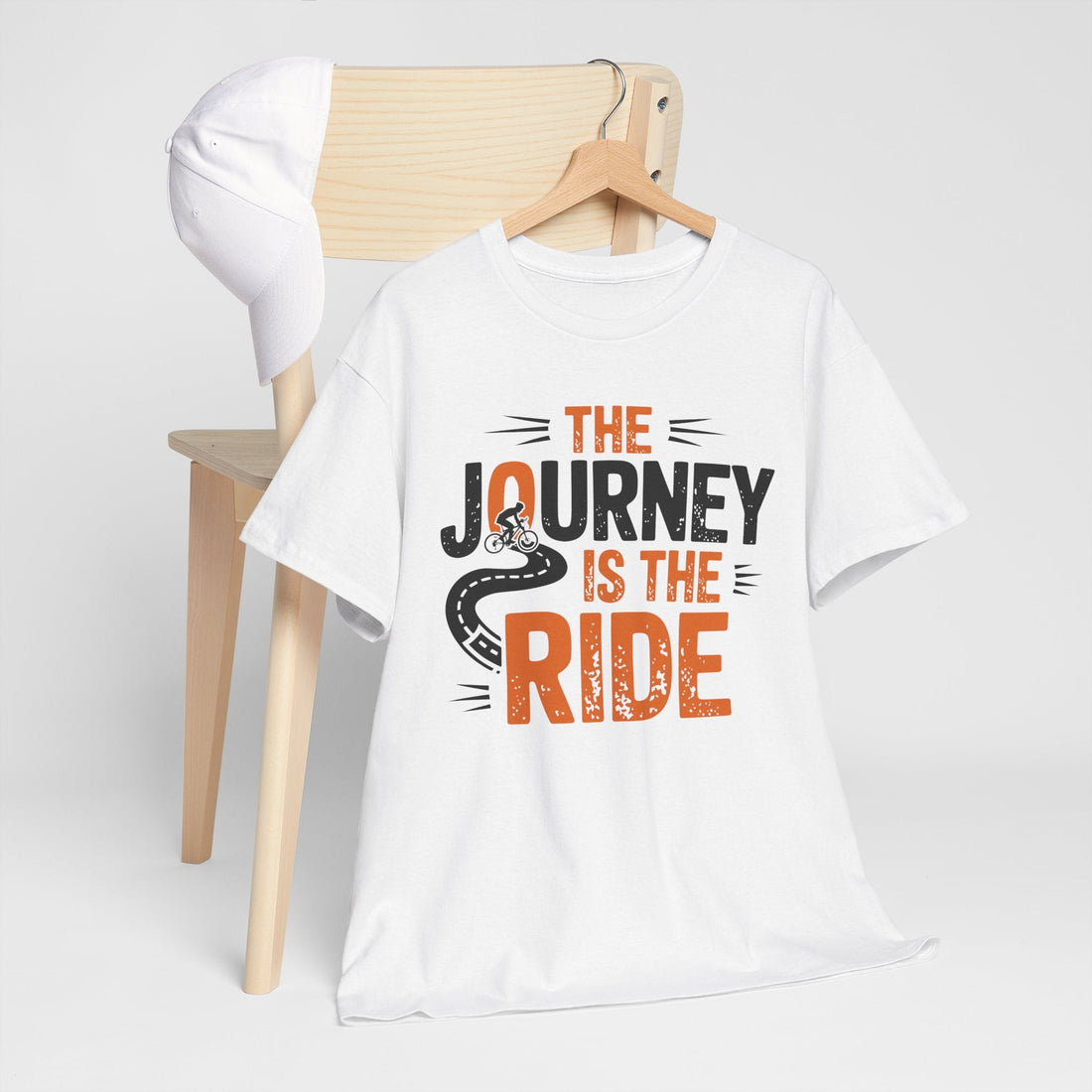 the journey is the ride cycling tshirt